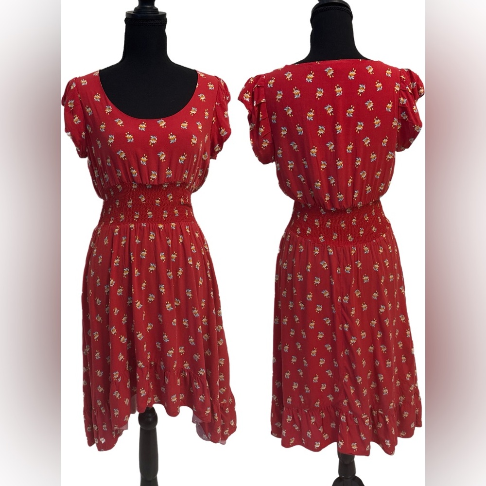 American Rag Floral Red Women's Dress
